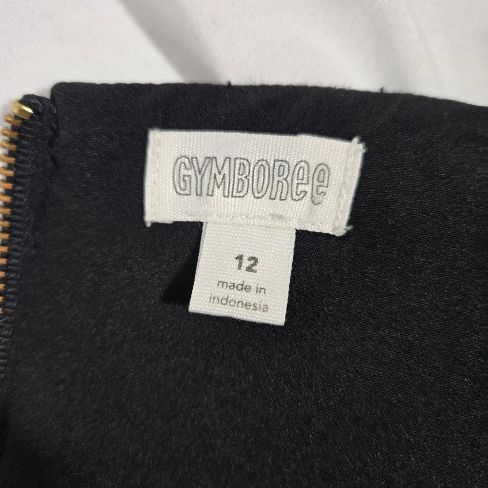 Gymboree Black Dress | Silver and Gold Stars | Size 12 Girls